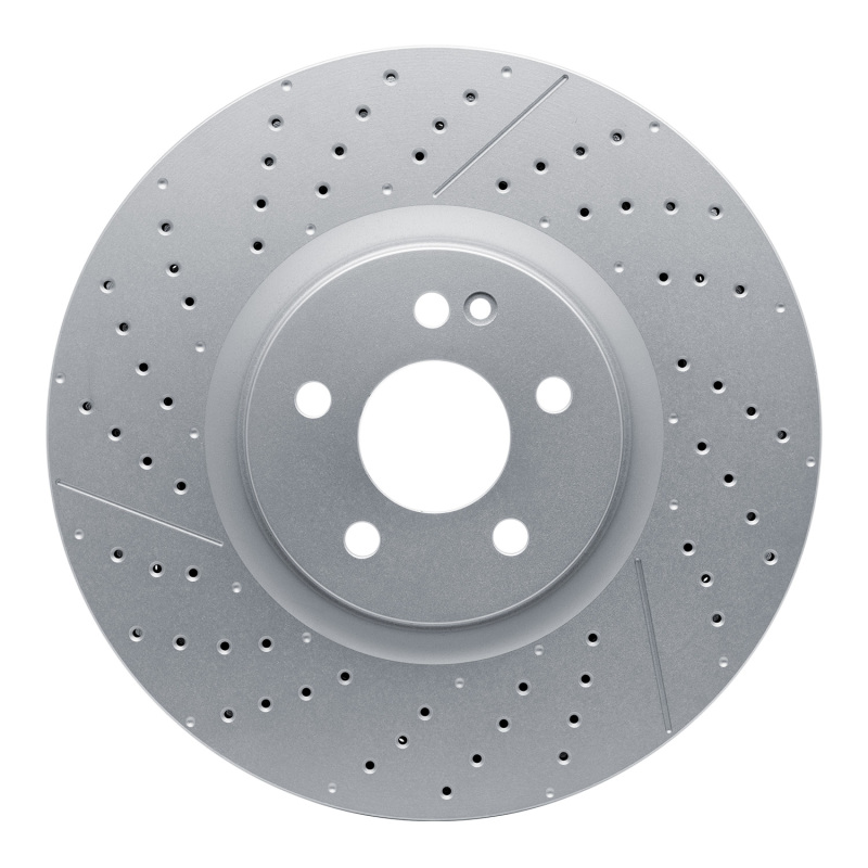 Mercedes-Benz CLA45 AMG Brake Rotor (1) - Front - R1 Concepts - Drilled & Slotted GeoMET - `14-`19 Mercedes-Benz CLA45 AMG Brake Rotor (1) - Front - R1 Concepts - Drilled & Slotted GeoMET - `14-`19